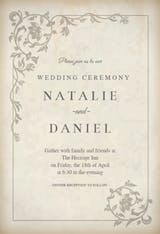 Ancient Decorations - Wedding Invitation